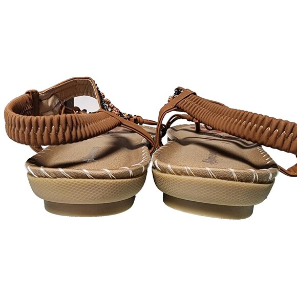 Ablanczoom Sandals Boho Embellished EU 44 Padded Footbed US 10 - Picture 3 of 9